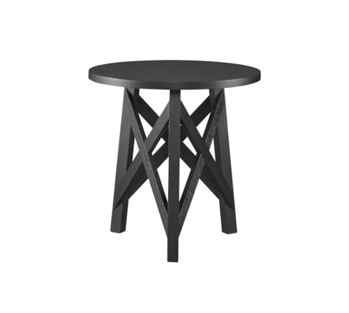 Farmhouse Round End Table