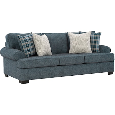 Becker Transitional Sofa with Rolled Arms