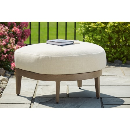 Outdoor Ottoman With Cushion