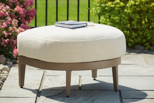 Outdoor Ottoman With Cushion