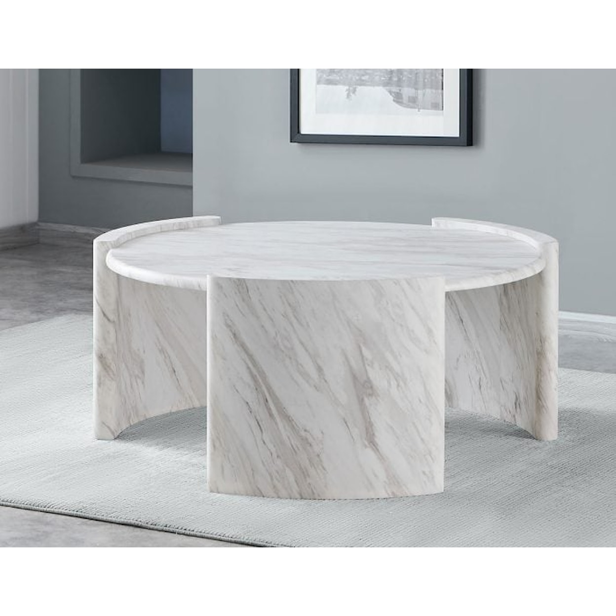 Steve Silver Merino Round Cocktail Table