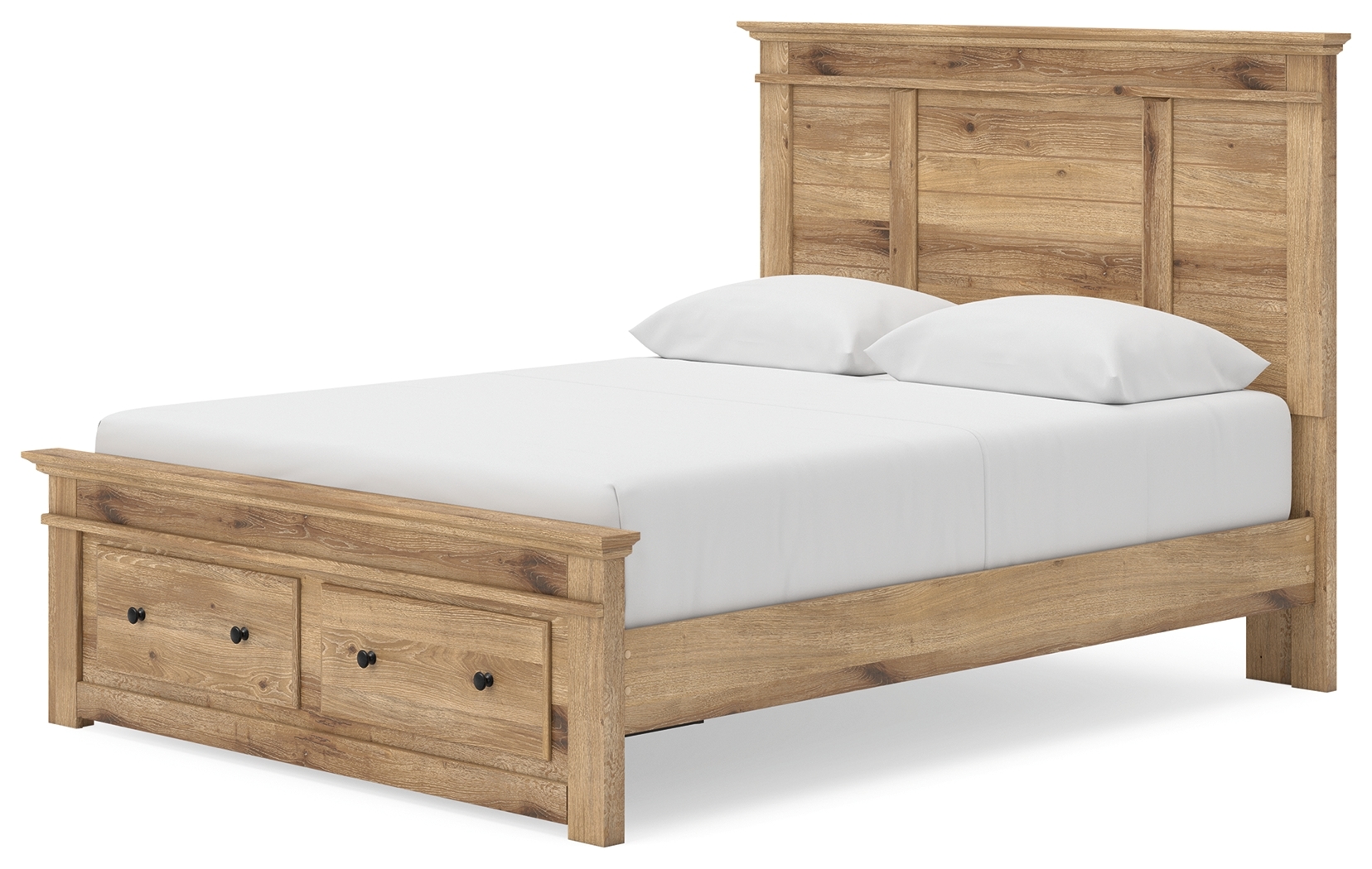 Queen Panel Storage Bed