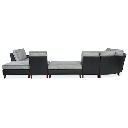 7-Seat Sectional Sofa w/ 2 Ottomans