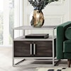 Diamond Sofa Furniture Empire 2-Door End Table