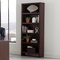 Contemporary Open Shelf Bookcase