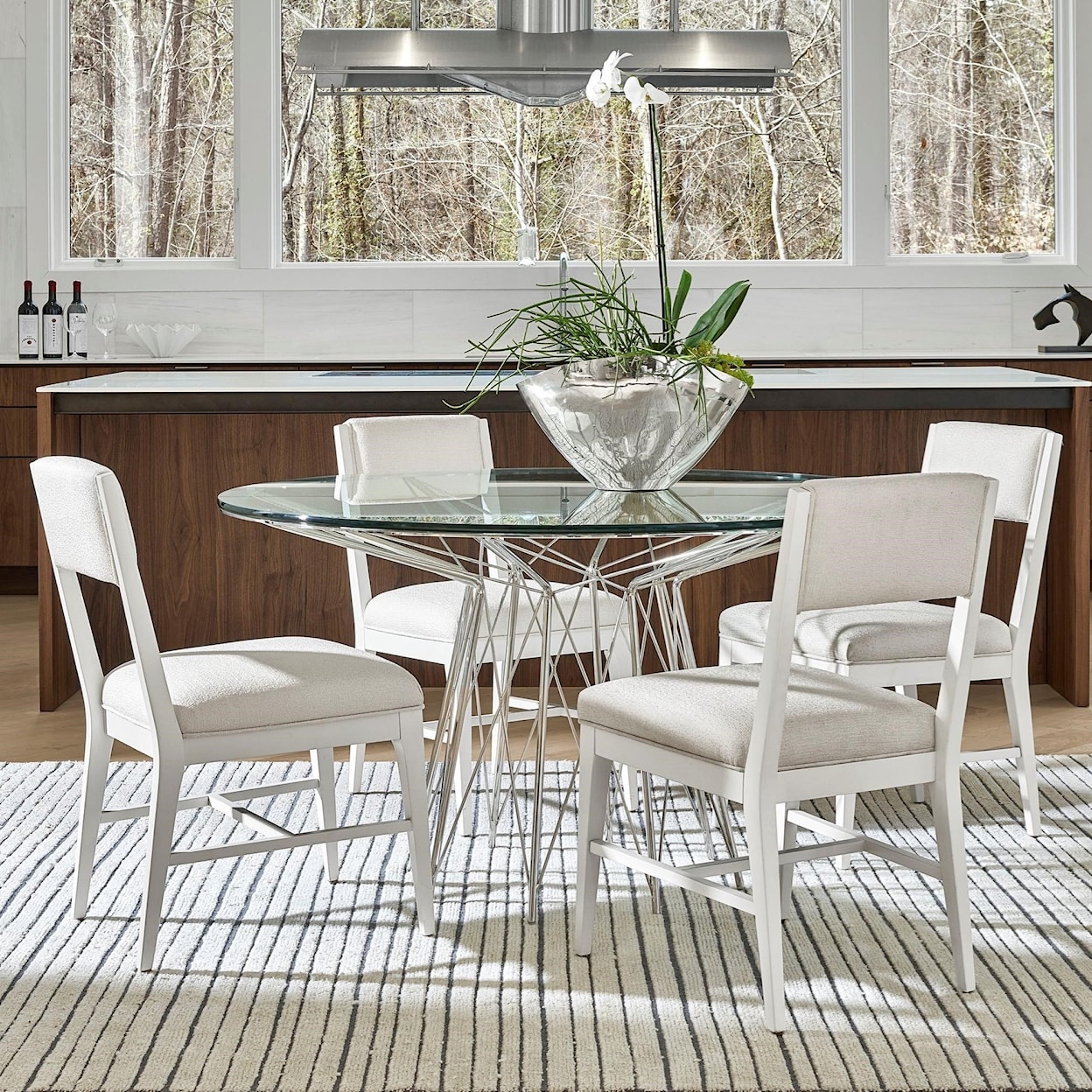 Universal Modern 5-Piece Axel Dining Table Set