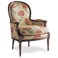 Traditional Chair with Carved Wood Details