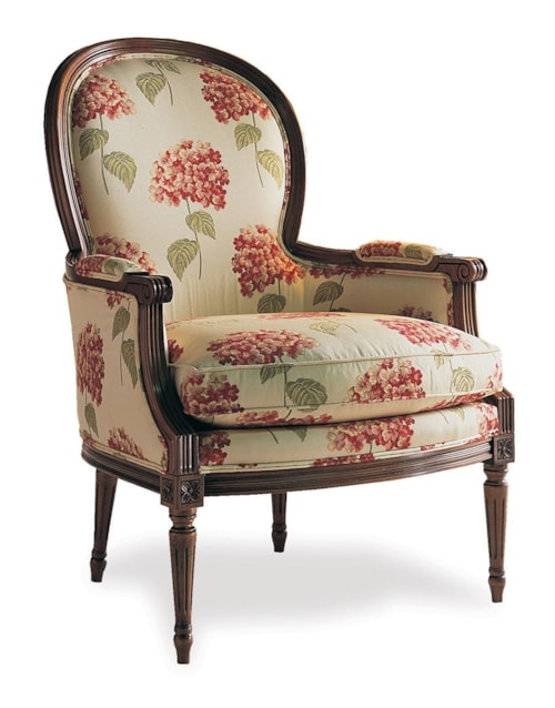Traditional Chair with Carved Wood Details