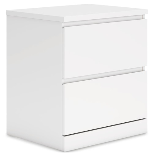 Contemporary Two-Drawer Nightstand