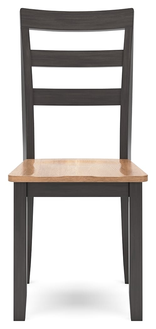 Casual Dining Room Side Chair with Ladder Back