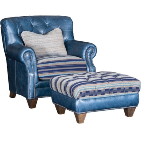 Leather/Fabric Chair