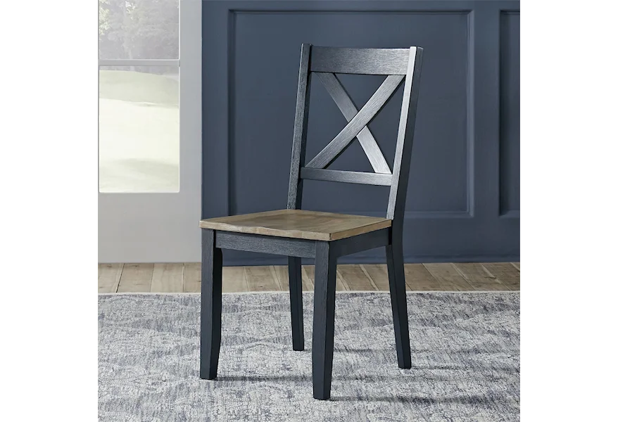 Lakeshore X-Back Side Chair by Liberty Furniture at Esprit Decor Home Furnishings