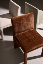 Caracole Caracole Classic Contemporary Velvet Fully Upholstered Dining Side Chair