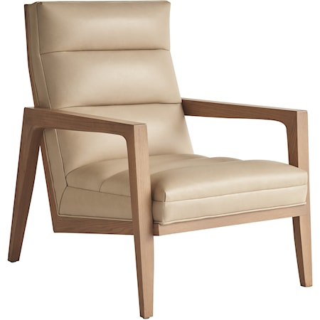 Mid-Century Modern Hayley Leather Chair