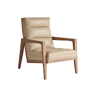 Mid-Century Modern Hayley Leather Chair