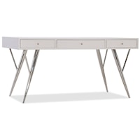 Contemporary Writing Desk with Drop-Front Keyboard Drawer