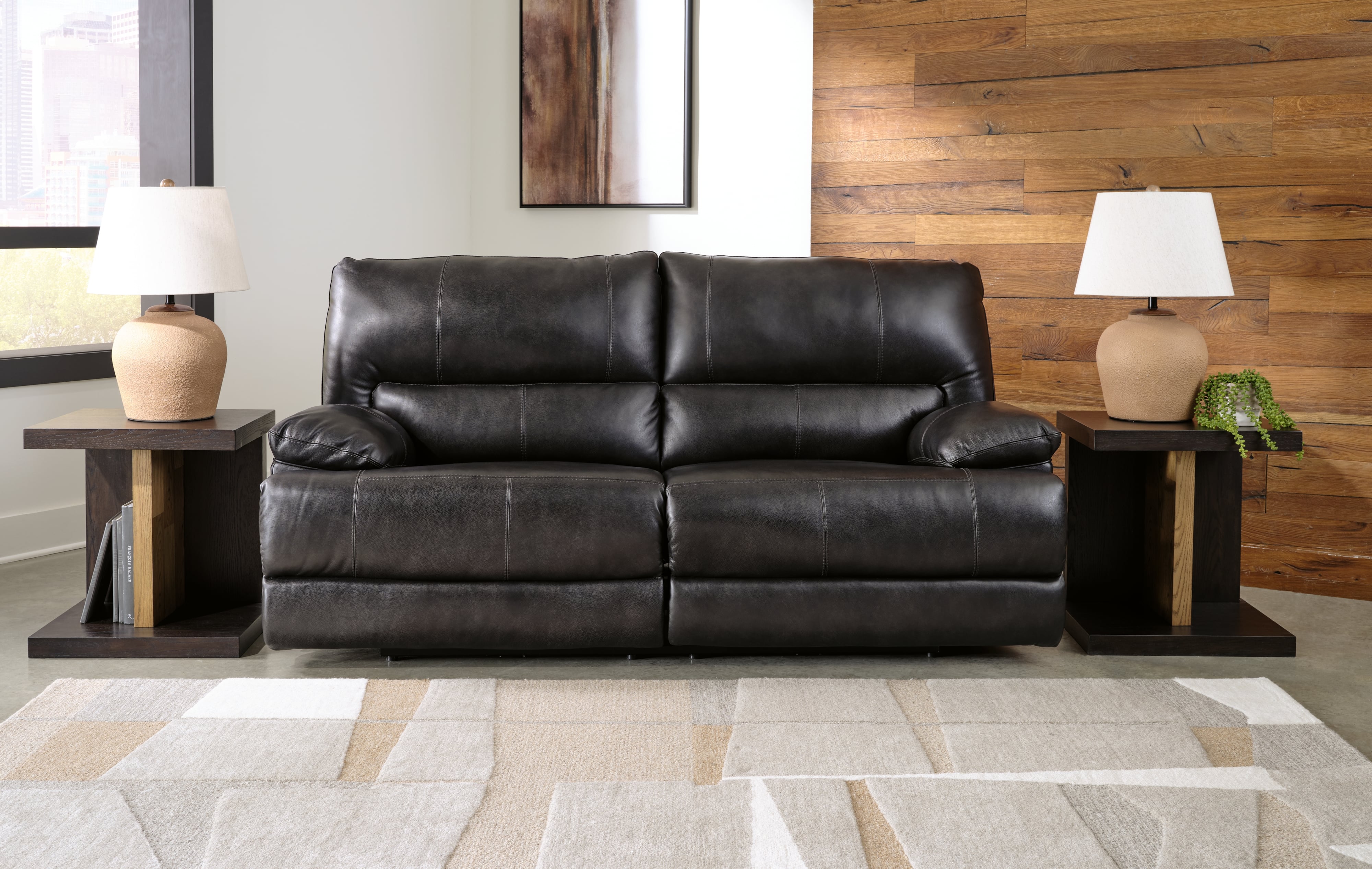 2-Seat Pwr Reclining Sofa w/ Adj Hdrests