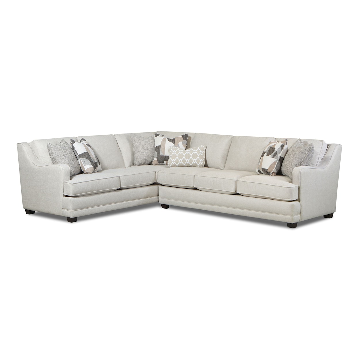 Fusion Furniture 7000 GOLD RUSH ANTIQUE Sectional Sofa