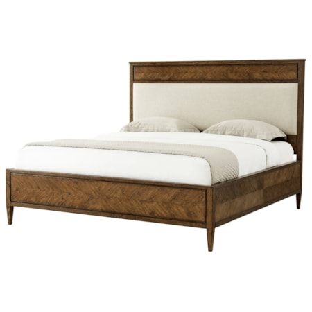 Upholstered Panel Queen Bed
