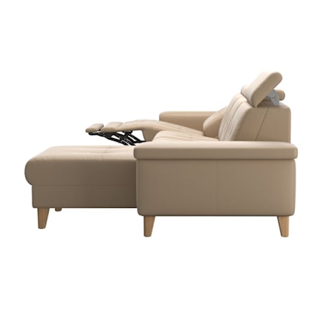 Power Reclining Chaise Sofa with A2 Arm