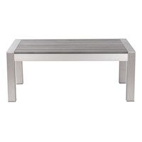 Cosmopolitan Coffee Table Brushed Aluminum