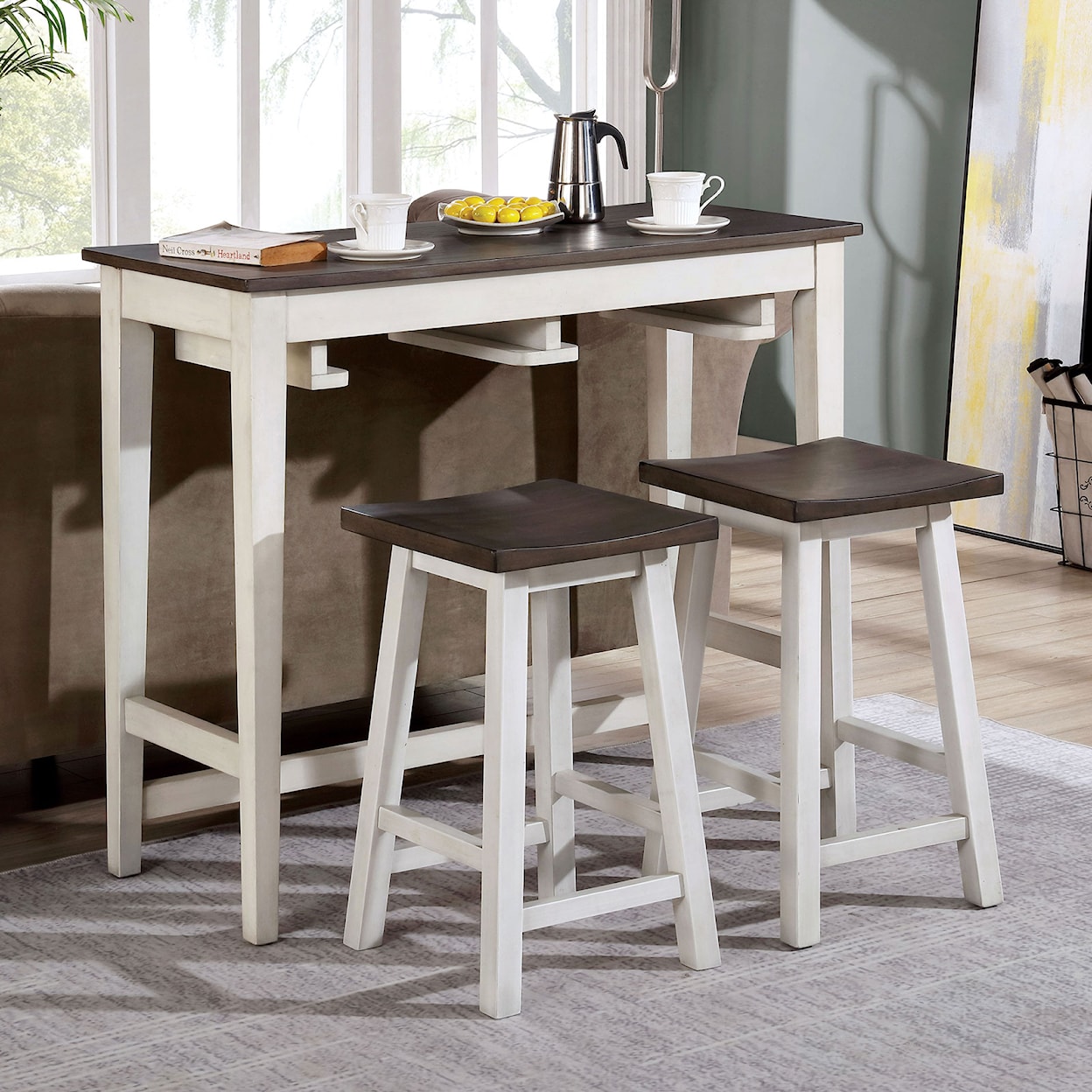 Furniture of America Elinor Bar Table Set