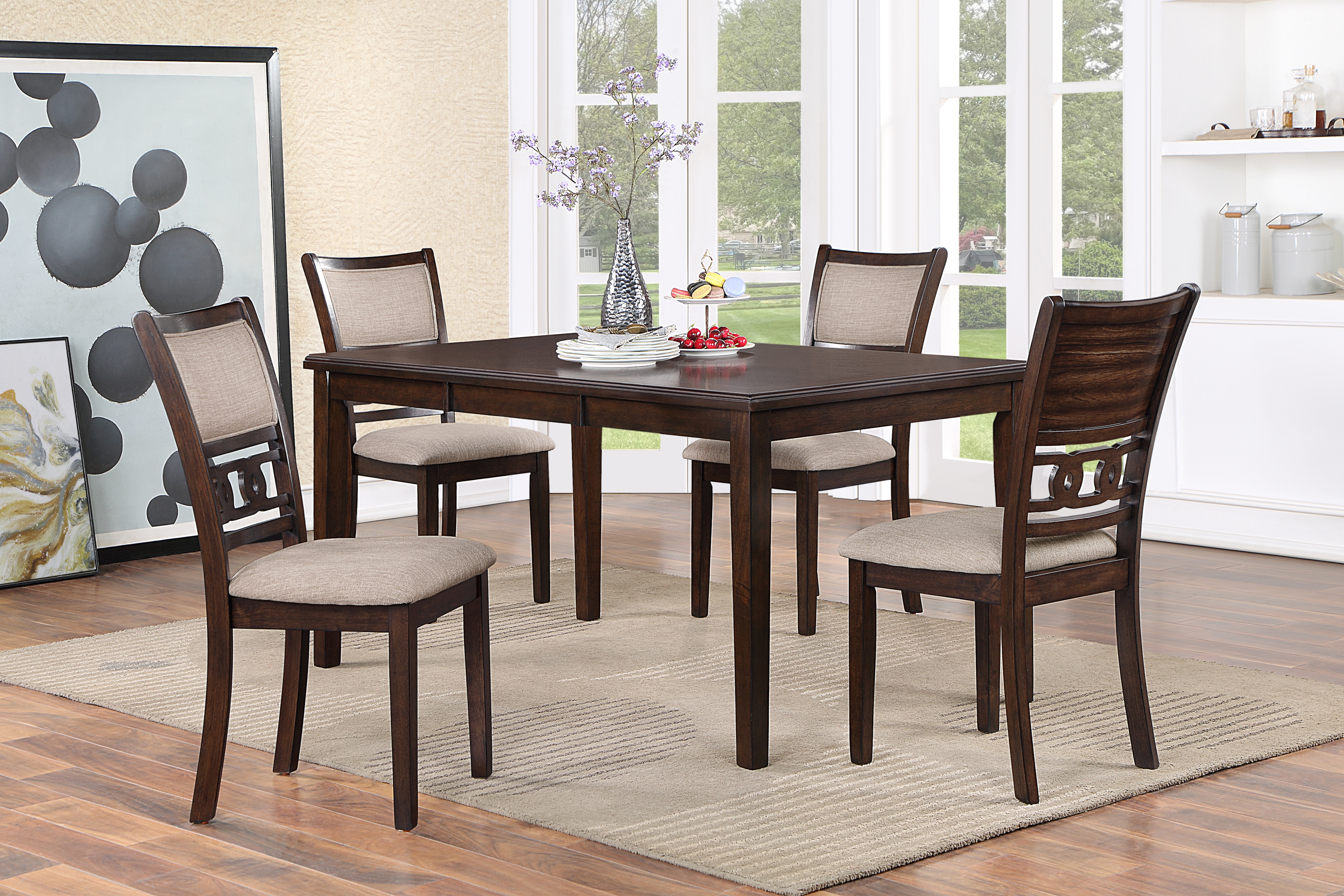 GIO CHERRY TABLE &amp; 4 CHAIRS |