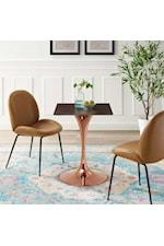 Modway Lippa 47" Square Wood Top Dining Table