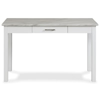 Transitional 1-Drawer Desk with USB/Outlets