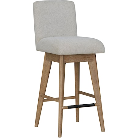 Upholstered Swivel Barstool