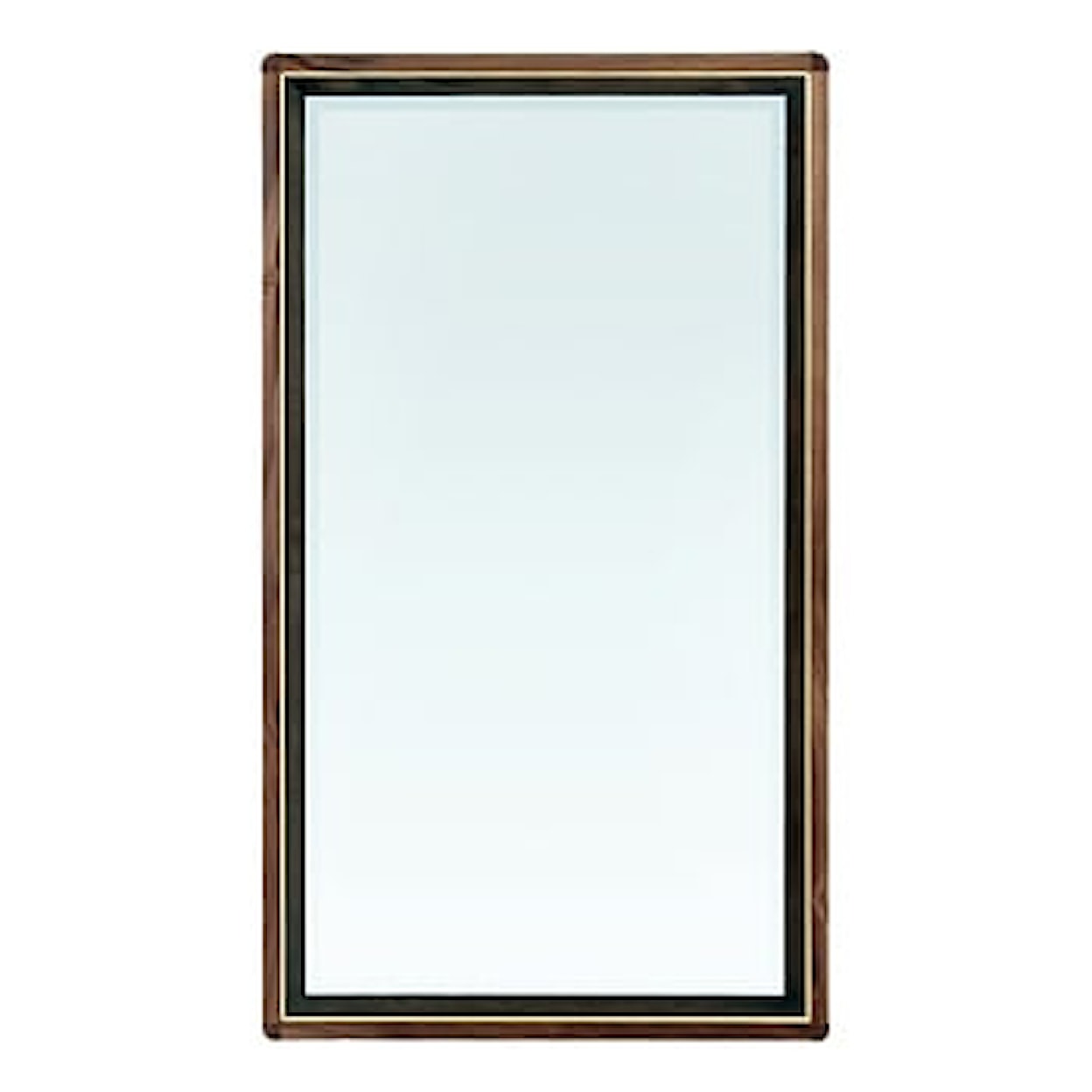 Whittier Wood Bryce Slim Bevele Wall Mirror