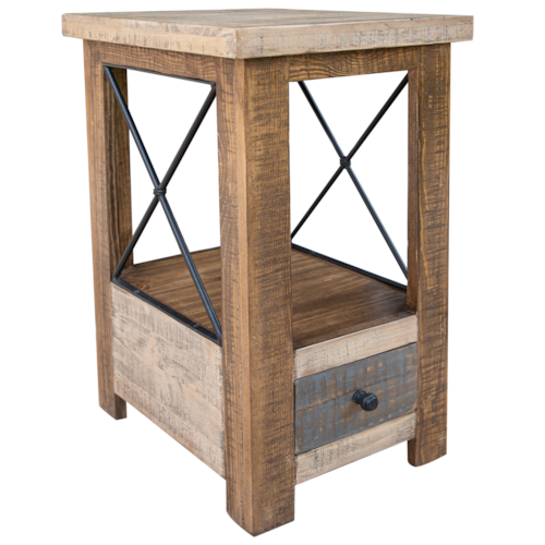 Rustic Chairside Table