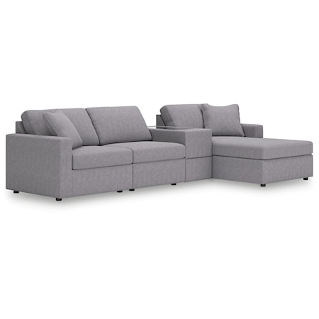 4-Piece Sectional With Chaise