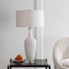 Uttermost Table Lamps Strauss White Ceramic Table Lamp