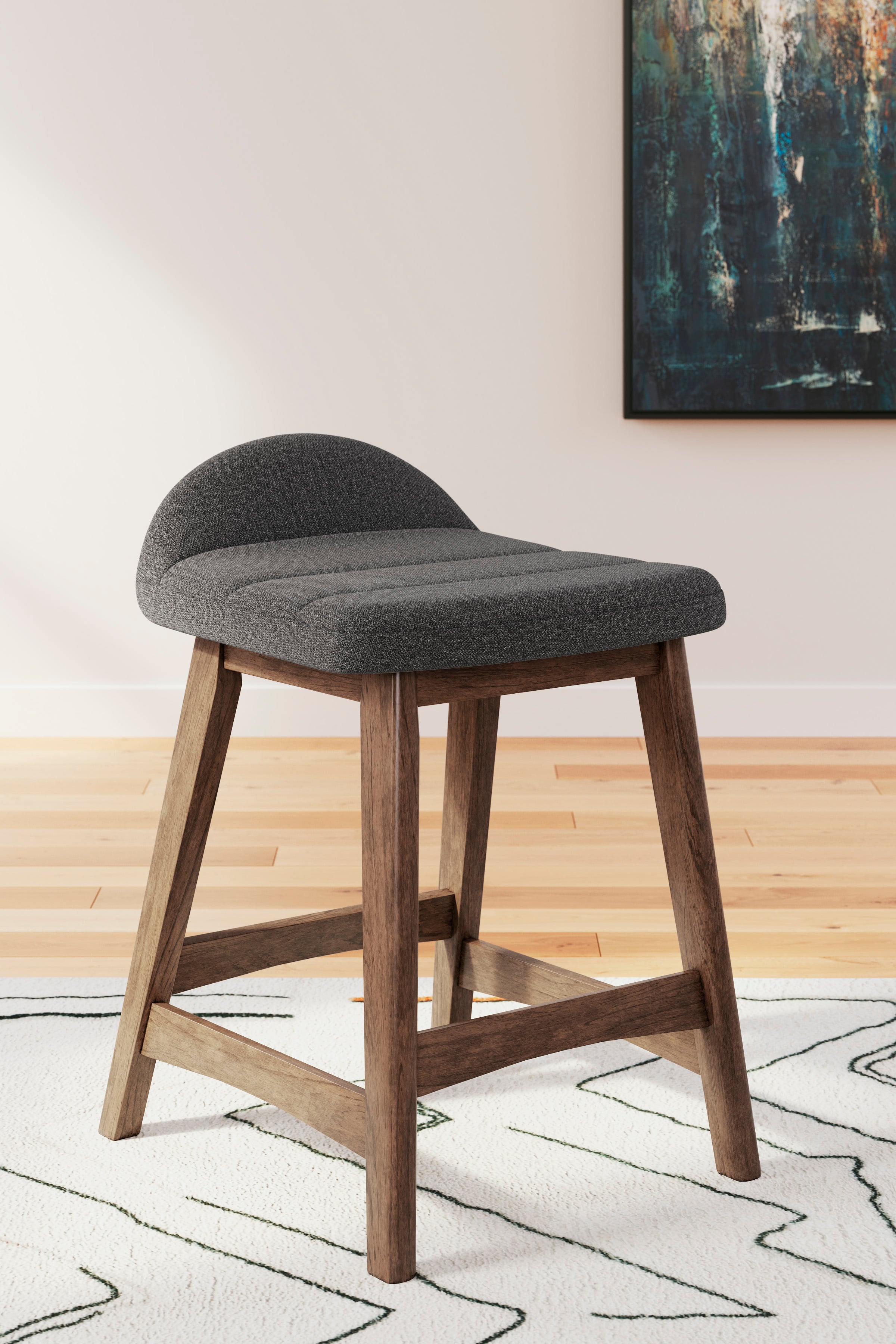 Signature Design by Ashley Lyncott Upholstered Barstool