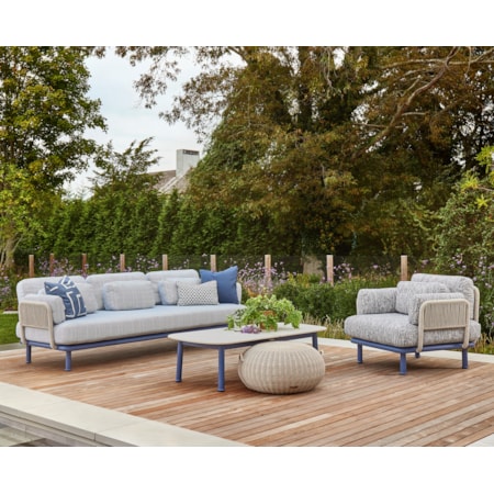 3-pc. Conversation Set w/Rope Accent