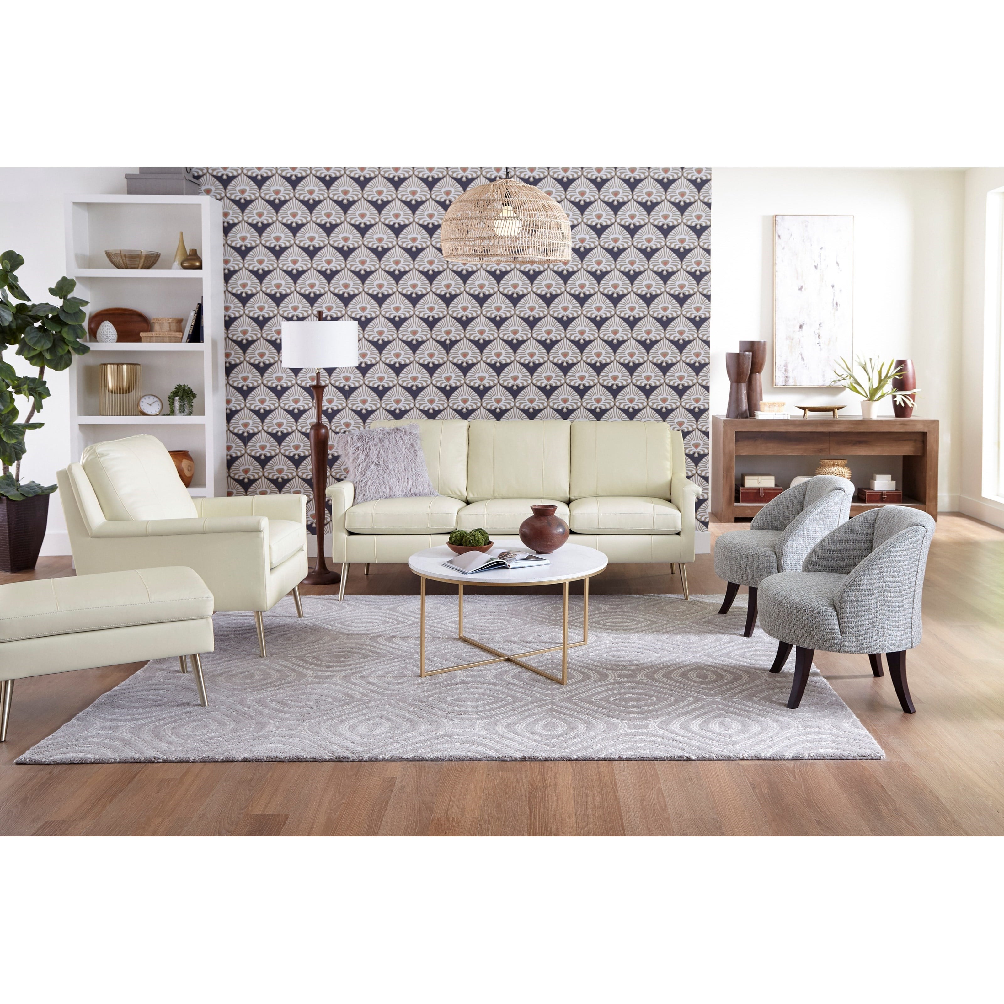 Best Home Furnishings Dacey S11BGLU 75507L BG Mid CenturyModern Sofa