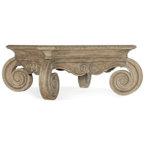Traditional Square Cocktail Table
