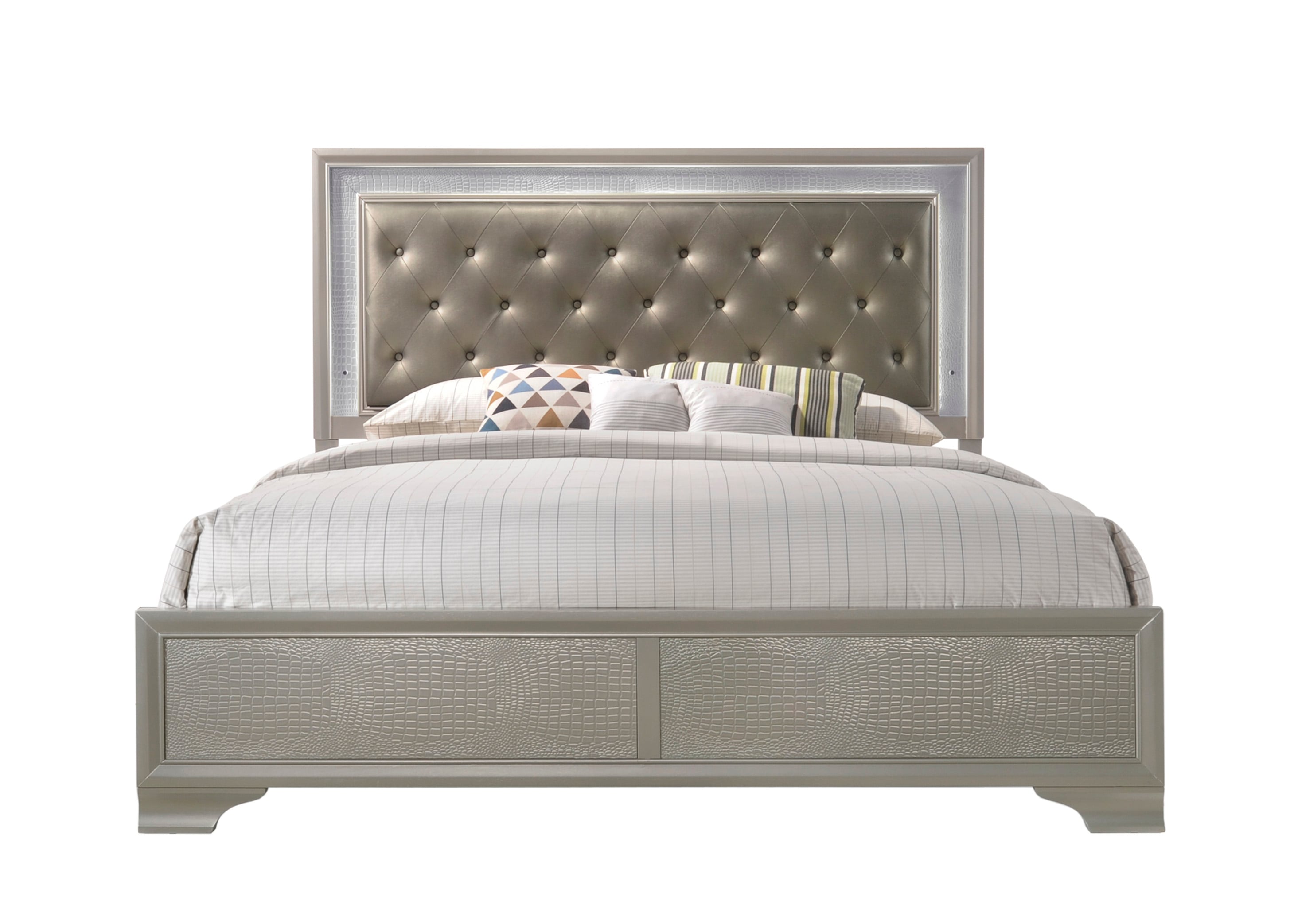 Crown Mark Lyssa Upholstered King Bed