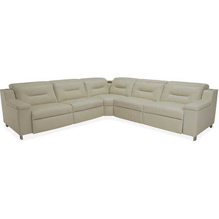 5-Seat L-Sectional with Storage Console