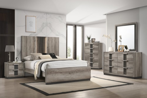 Contemporary 5-Piece Full Bedroom Set