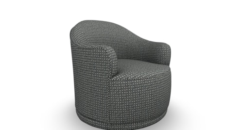 Transitional Accent Swivel Chair
