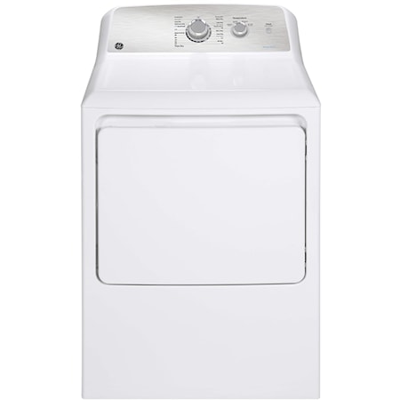 GE 7.2 cu.ft. Top Load Gas Dryer with SaniFresh Cycle White