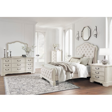 Traditional Queen Bedroom Set with Dresser, Chest, and Nightstand