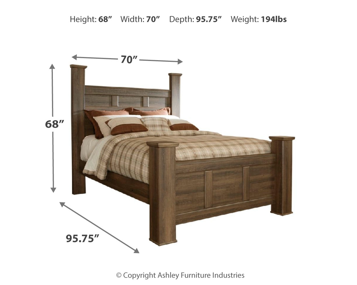 Signature Design by Ashley Juararo Queen Poster Bed