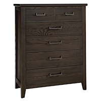 Transitional 5-Drawer Chest of Drawers with Soft-Close Drawers