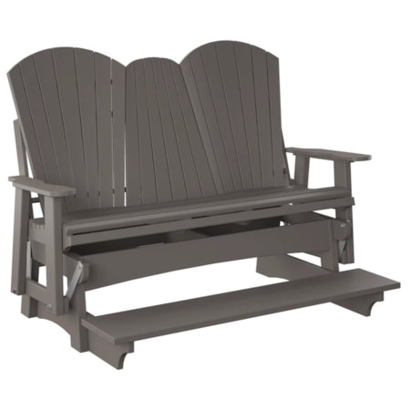 Counter-Height 5' Adirondack Glider Loveseat