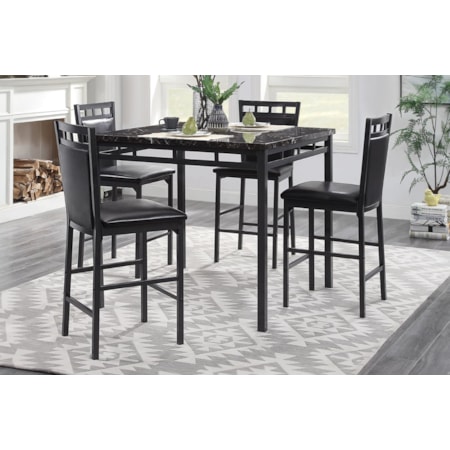 5-Piece Counter Height Dining Set