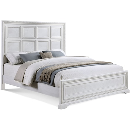 Alexandria Transitional King Panel Bed