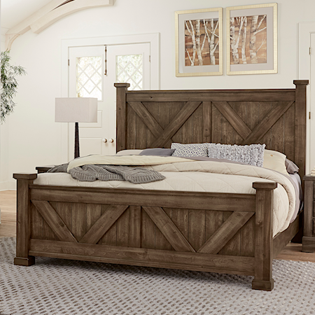 Queen Barndoor Panel Bed